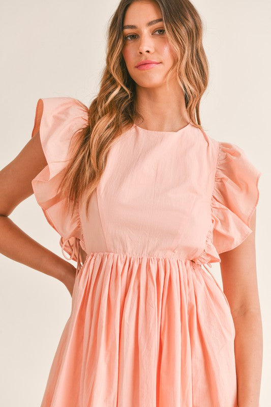 Brooklyn Ruffle Sleeve Babydoll Dress