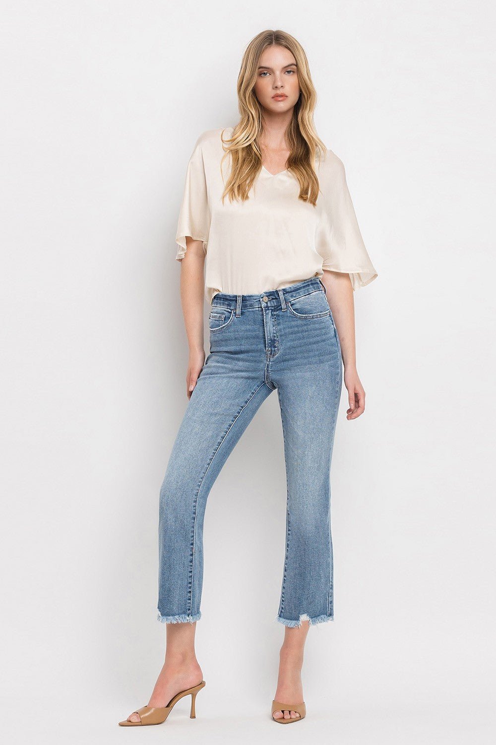 Merciful High Rise Crop Flare Jeans - Modern Muse Collective