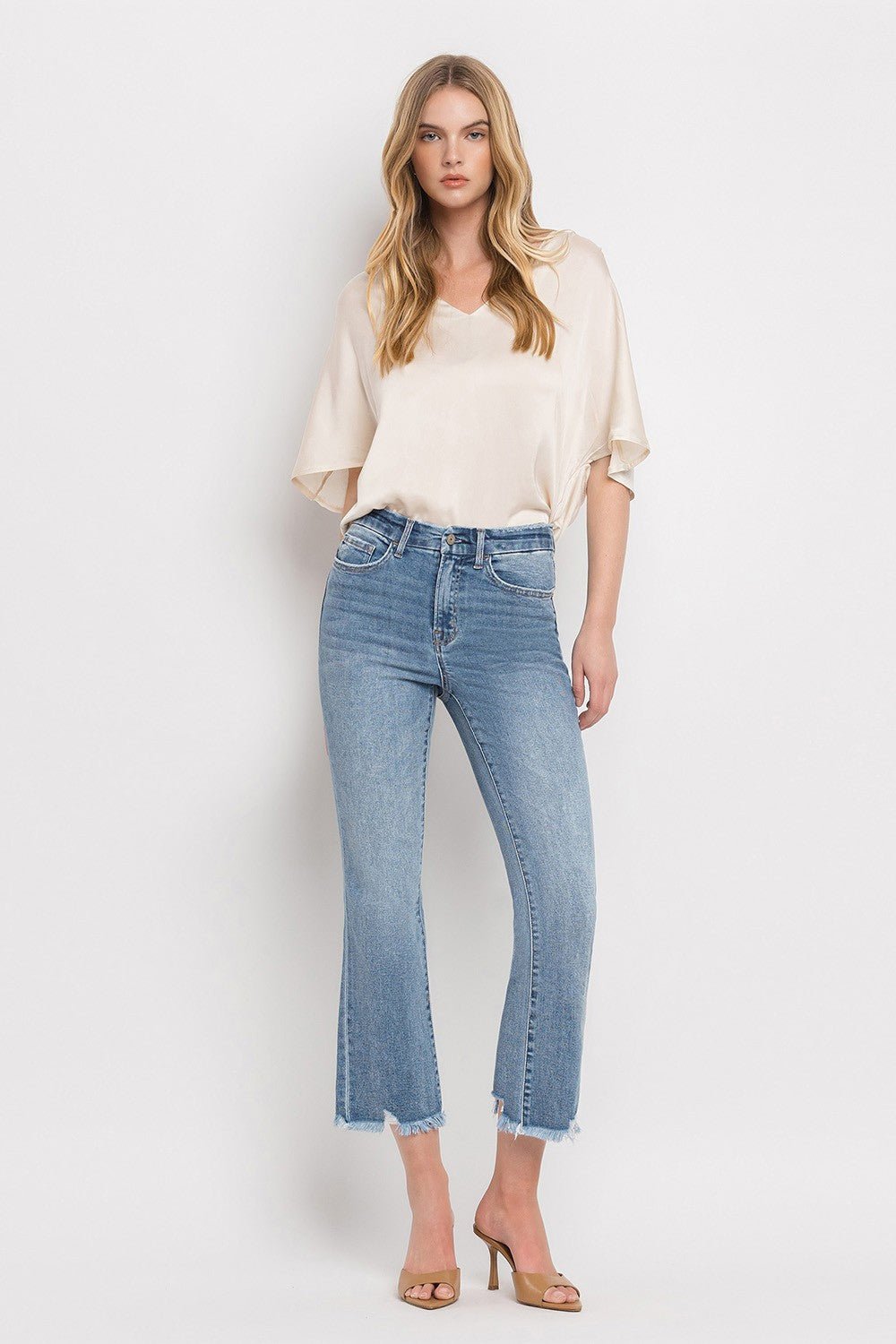 Merciful High Rise Crop Flare Jeans - Modern Muse Collective